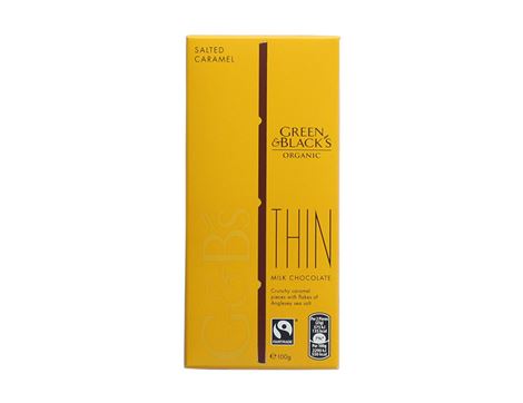 Salted Caramel Thin Milk Chocolate, Organic, Green & Black's (100g)