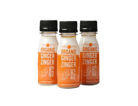 Ginger Zinger Shots, Organic, James White Drinks (3 x 7cl)