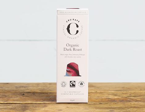 Dark Roast Coffee Capsules, Organic, Cru Kafe (10 each)