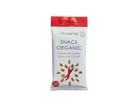 Tamari Roasted Soya with Chilli, Snack Organic, Clearspring (30g)