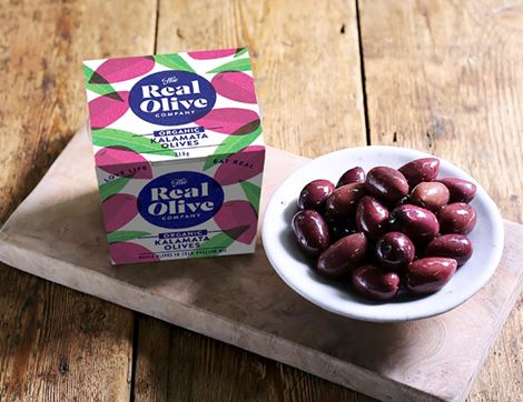 Kalamata Olives, Organic, The Real Olive Company (210g)