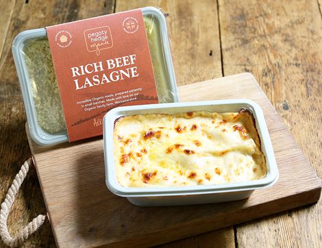 Beef Lasagne, Organic, Pegoty Hedge (400g)