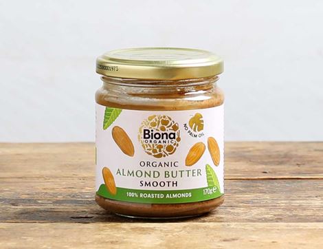 Smooth Almond Butter, Organic, Biona (170g)