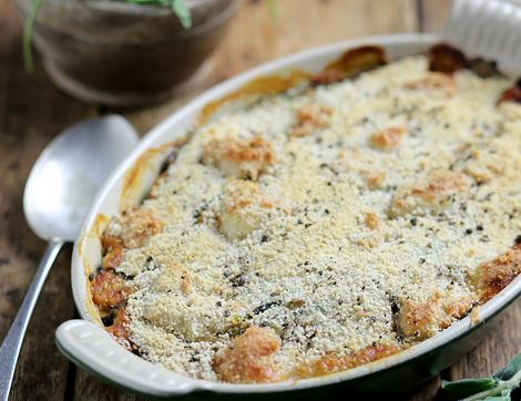 Courgette & Melting Mozzarella Gratin