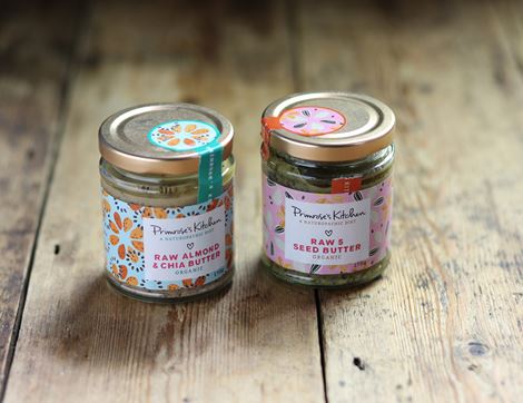 Raw Almond & Chia Seed Butter, Organic, Primrose's Kitchen (170g)