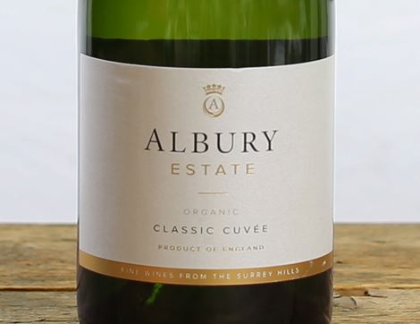 Albury Estate Classic Cuvée, English Sparkling Wine, Organic, 2015 (75cl)