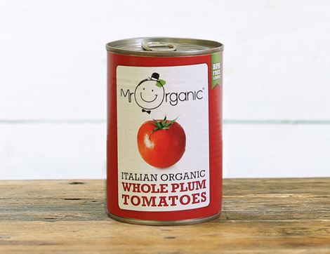 Whole Plum Tomatoes, Organic, Mr Organic (400g)