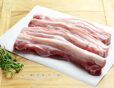 Pork Belly Strips, Organic, Abel & Cole (400g)