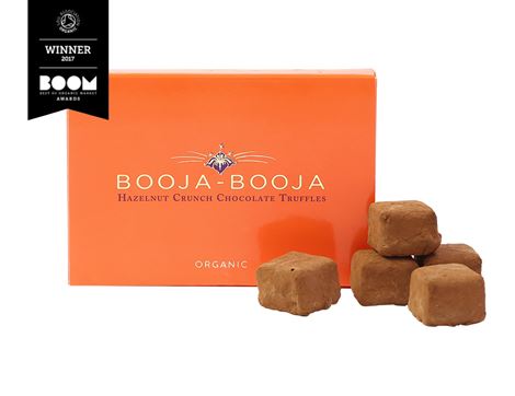 Hazelnut Crunch Chocolate Truffles, Organic, Booja Booja (69g)