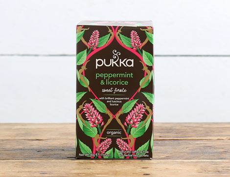 Peppermint and licorice tea Pukka