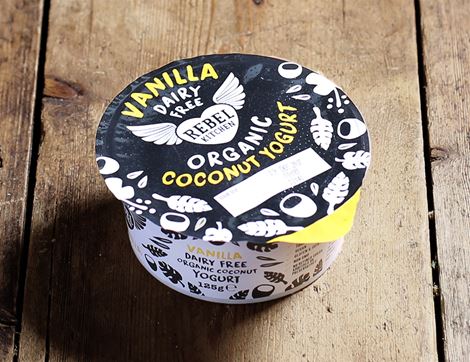 Vanilla, Dairy Free, Organic Coconut Yogurt, Rebel Kitchen (125g)