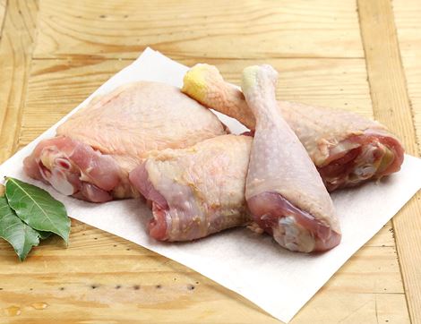 Chicken Thighs & Drumsticks, Organic, Abel & Cole (575g avg, 4 pieces)