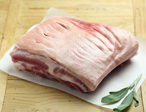 organic pork belly joint bone-in