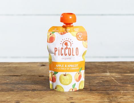 Apple & Apricot with a hint of Cinnamon, Stage 1, Organic, Piccolo Food (100g)