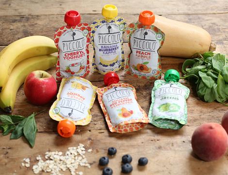 Apple & Cherry Yogurt with Wholegrain Oats, Stage 1, Organic, Piccolo Food (100g)