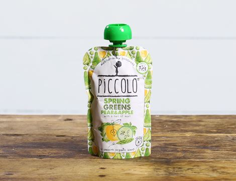 Spring Greens with hint of Mint, Organic, Piccolo Food (100g)