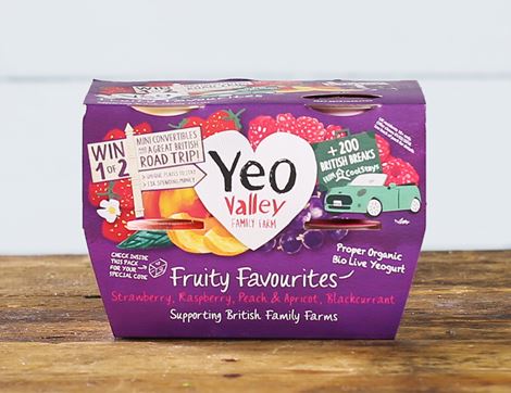 Fruity Favourites, Organic, Yeo Valley (4 x 120g)