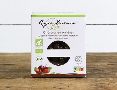 Chestnuts, Cooked & Peeled, Organic, Roger Descours (200g)