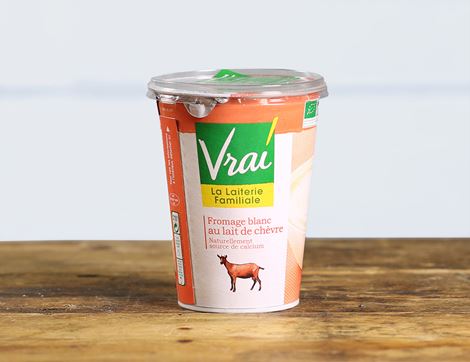 Goat's Milk Natural Fromage Frais, Organic, Vrai (400g)
