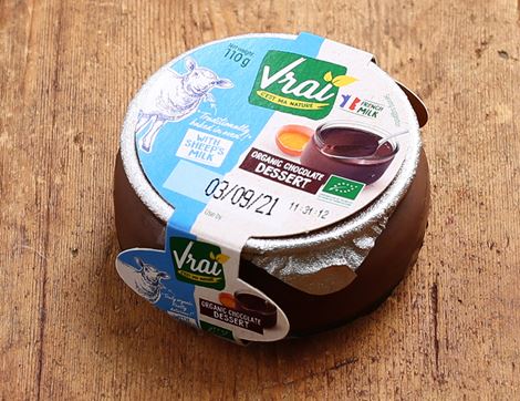 sheeps milk chocolate creme dessert vrai