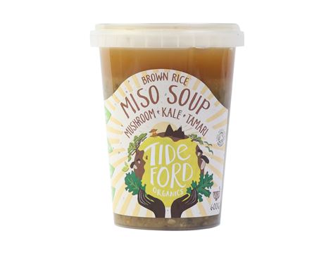 Brown Rice Miso Soup, Mushroom, Kale & Tamari, Organic, Tideford Organics (600g)