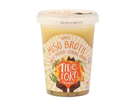 White Miso Broth, Sweet Potato & Spring Onions, Organic, Tideford Organics (600g)