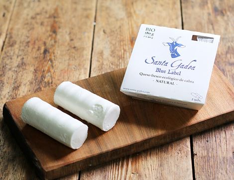 Blue Label Goat's Cheese, Organic, Santa Gadea (2 x 90g)
