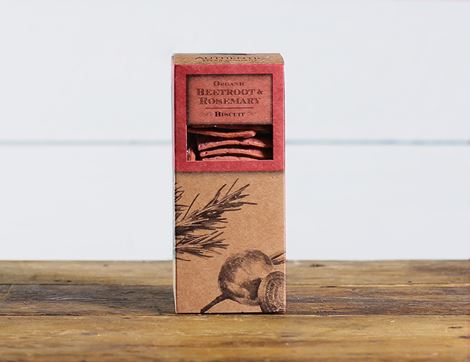 Beetroot & Rosemary Savoury Biscuits, Organic, Authentic Bread Co. (100g)
