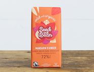 Mandarin & Ginger Extra Dark Chocolate, Organic, Seed & Bean (85g)