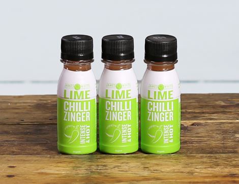 Lime Chilli Zinger Shots, Organic, James White Drinks (3 x 7cl)