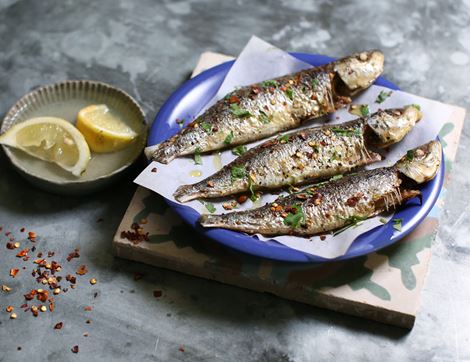 Wild Sardines, Whole & Pan Ready, Abel & Cole (260g, pack of 4)