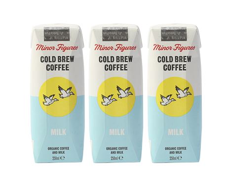 Cold Brew Coffee, Milk, Organic, Minor Figures (3 x 250ml)