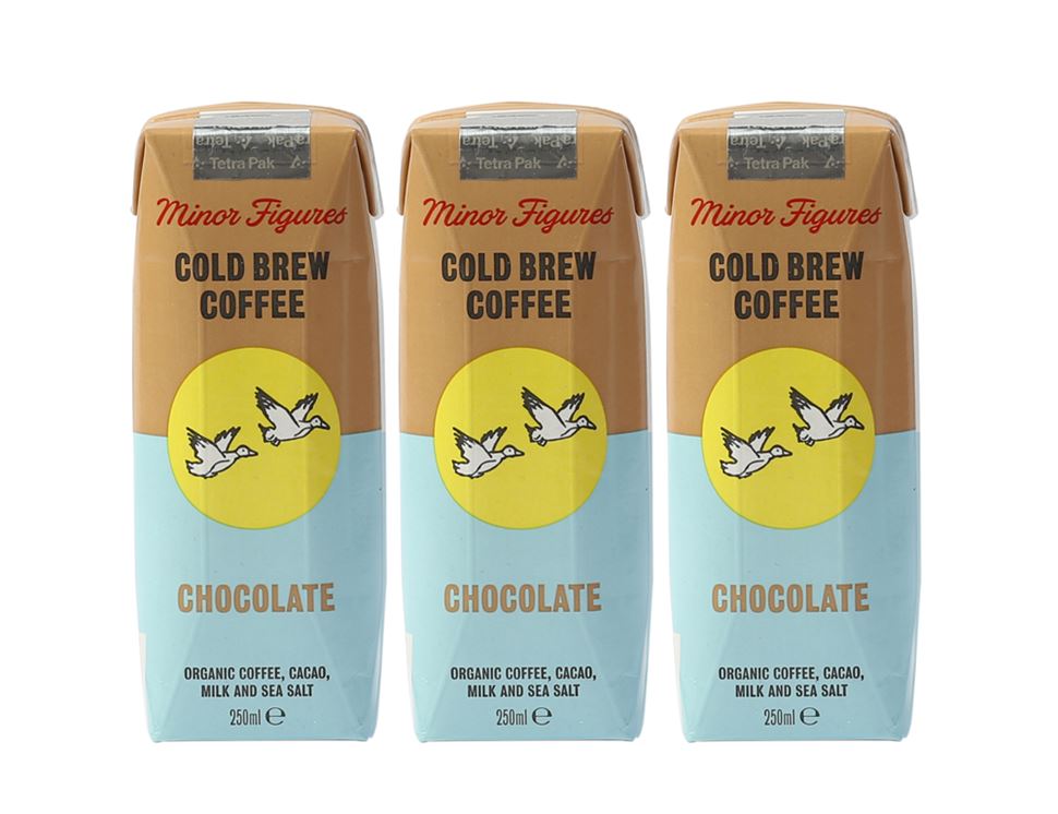 Cold Brew Coffee, Chocolate, Organic, Minor Figures (3 x 250ml)