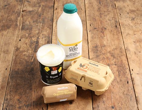 essential dairy box (unsalted butter) abel & cole