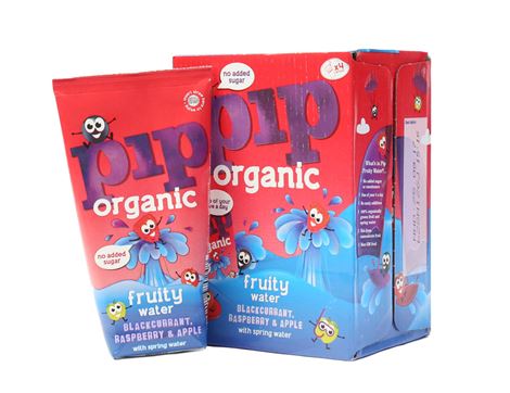 Fruity Water, Blackcurrant, Raspberry & Apple, Organic, Pip Organic (4 x 200ml)