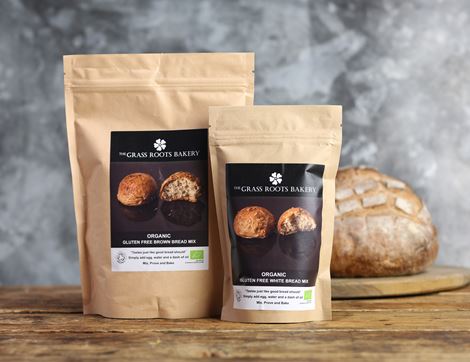 Brown Bread Mix, Gluten Free, Organic, The Grass Roots Bakery (560g)