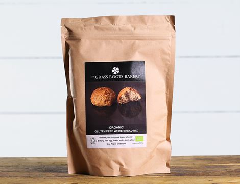 White Bread Mix, Gluten Free, Organic, The Grass Roots Bakery (560g)