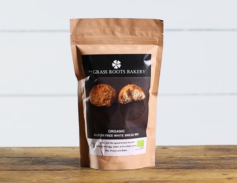 White Bread Mix, Gluten Free, Organic, The Grass Roots Bakery (280g)