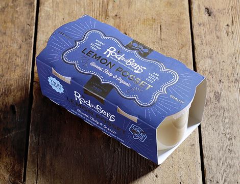 Luxury Lemon Posset, Organic, Rod & Ben's (2 x 90g)