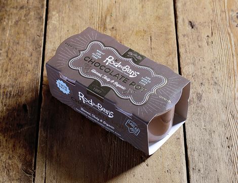 Luxury Chocolate Pots, Organic, Rod & Ben's (2 x 90g)