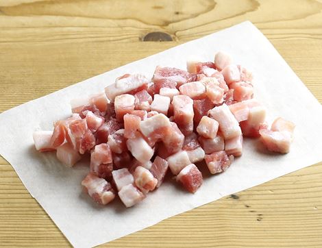 Cubed Pancetta, Organic, Pedrazzoli (100g)