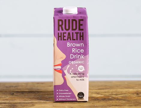 Brown Rice Drink, Organic, Rude Health (1 litre) 
