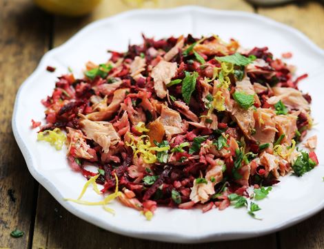 Hot Smoked Salmon, Organic, Springs Smokery (100g)