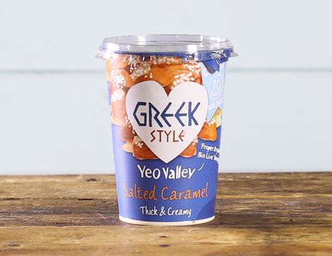 Greek Style Yogurt with Salted Caramel, Organic, Yeo Valley (450g)