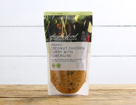 Coconut Chicken Curry with Aubergine, Organic, Daylesford (550g)