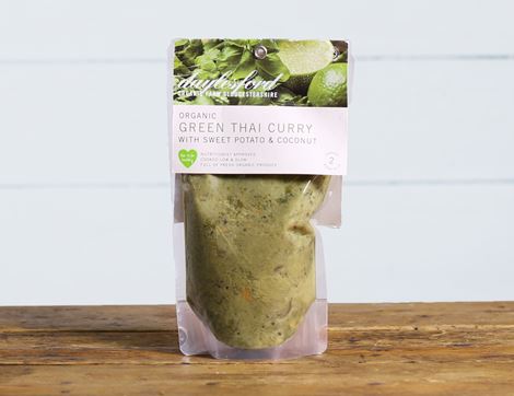 Green Thai Curry with Sweet Potato & Coconut, Organic, Daylesford (550g)