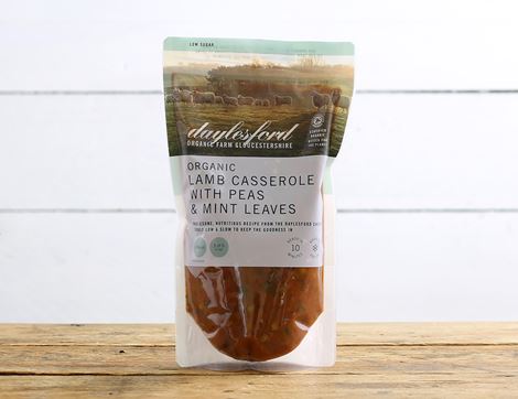 Lamb Casserole with Peas & Mint Leaves, Organic, Daylesford (550g)