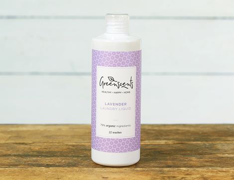 Lavender Laundry Liquid, Organic, Greenscents (500ml, 22 washes)