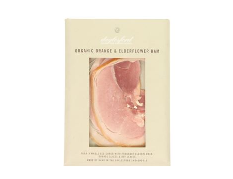 Orange & Elderflower Ham, Sliced, Organic, Daylesford (110g)