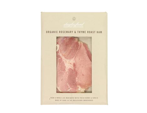 Rosemary & Thyme Roasted Ham, Sliced, Organic, Daylesford (110g)